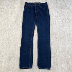 Express Mid Rise Skinny Jeans 4 Dark Blue